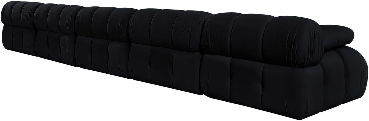 Orin - Velvet 5 Piece Modular Armless Sofa