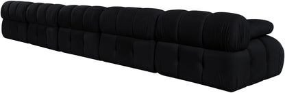 Orin - Velvet 5 Piece Modular Armless Sofa