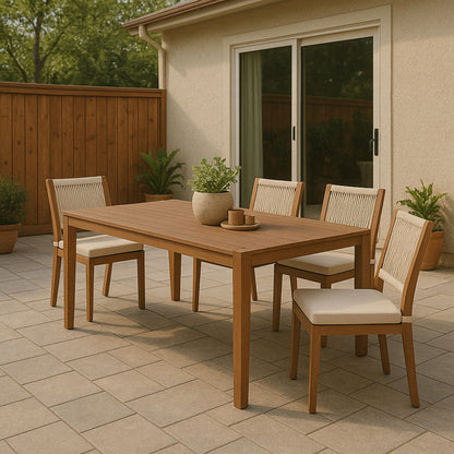 Maui - Outdoor Patio Dining Table - Natural