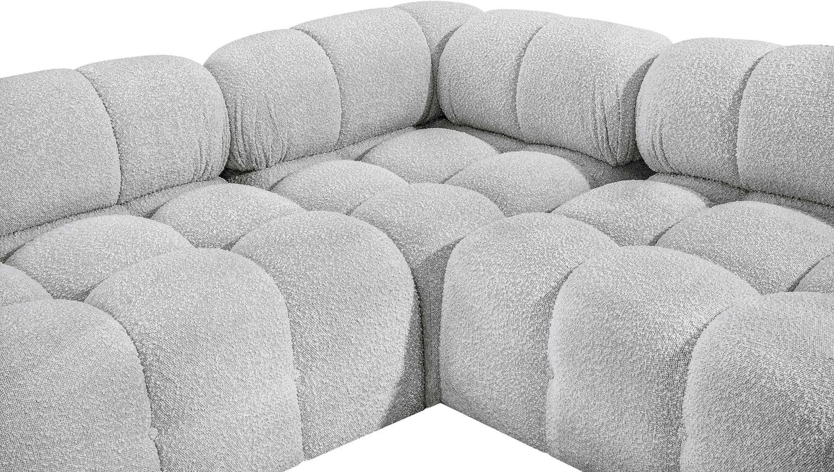 Ames - 5 Piece Fabric Modular Corner Sectional