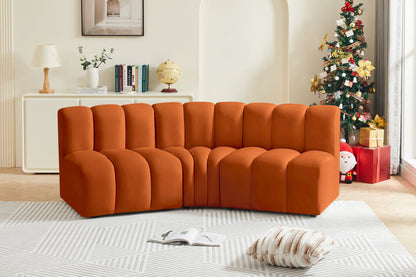 Arc - Velvet 3 Piece Modular Corner Sofa