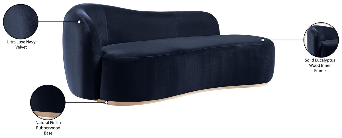 Gustavo - Velvet Upholstered Chaise