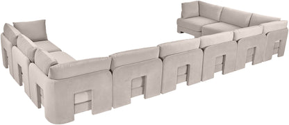 Hammond - Velvet Performance Fabric Upholstered 10 Piece Sectional