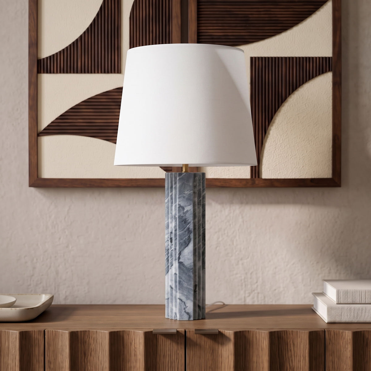 Orison - Linen Textured Fabric Table Lamp