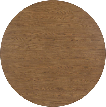 Hexon - 60" Oak Veneer And Solid Wood Dining Table - Brown