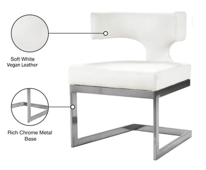 Alexandra - Dining Chair with Chrome Legs