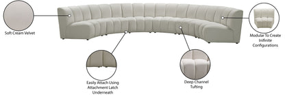 Infinity - 6 Piece Velvet Modular Sectional