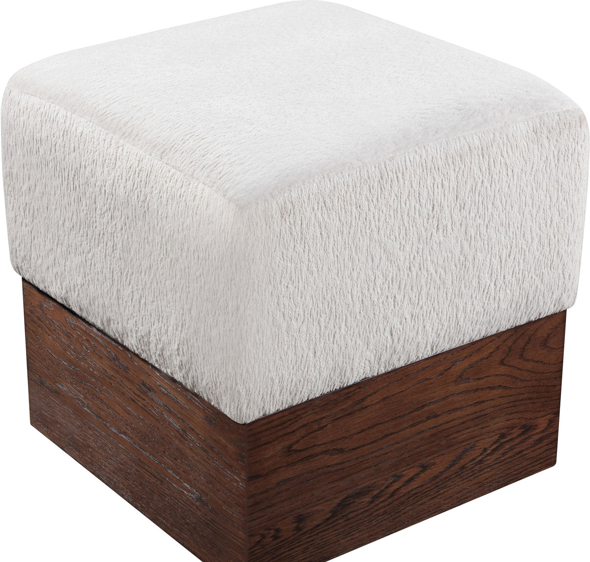 Havre - Ottoman / Stool With Brown Base