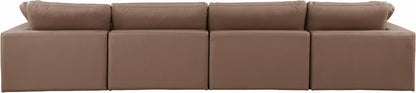 Comfy - Faux Leather Modular Sofa 4 Seats