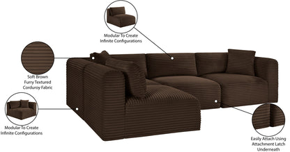 Shaggy - 4 Piece Modular Sectional