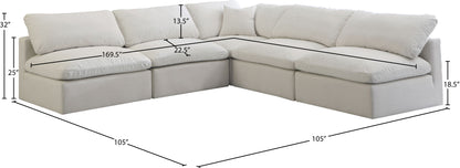 Plush - 5 Piece Modular Sectional