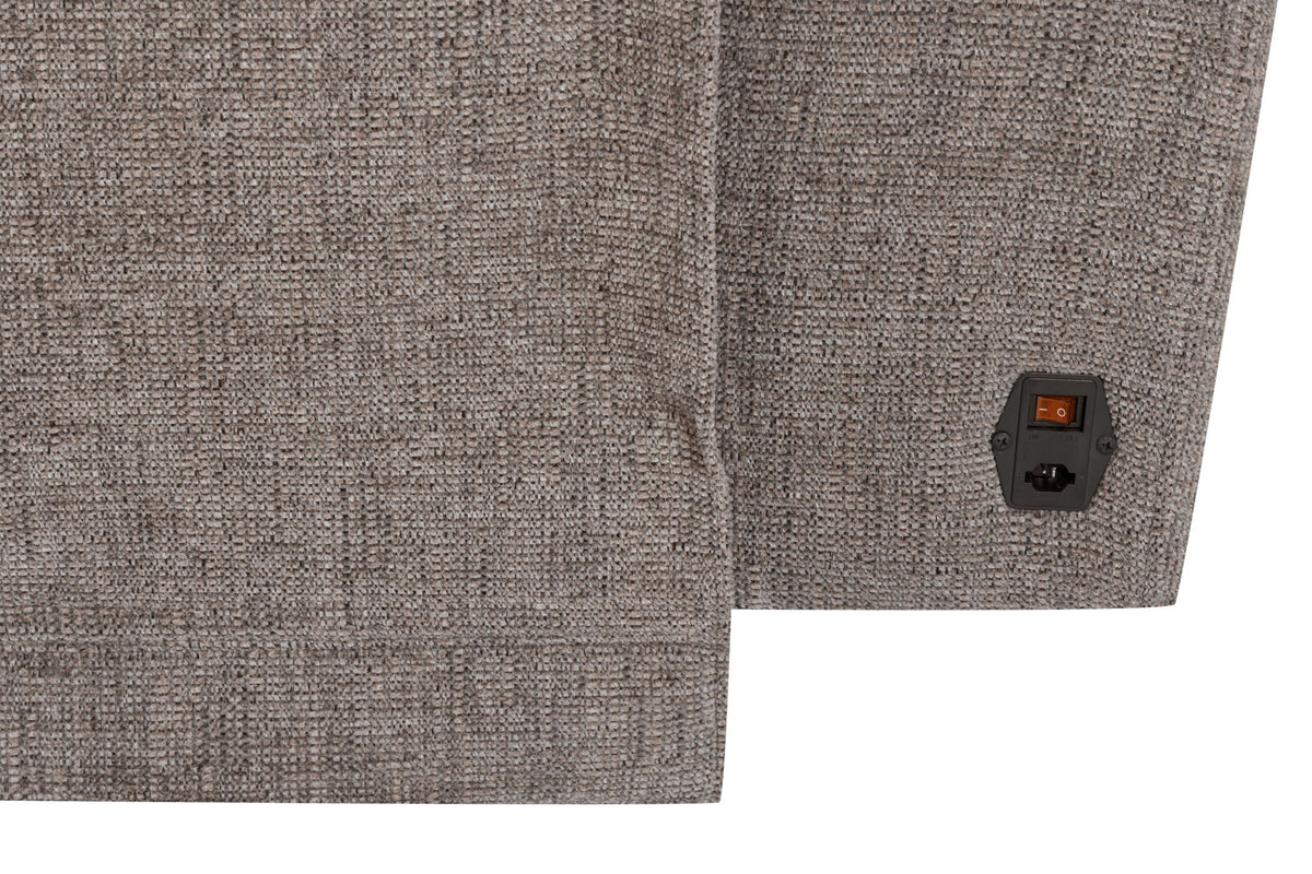 Colton - Power Zero Gravity Console Loveseat With Immersive Audio P3 - Branson Tweed