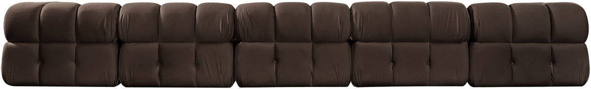Orin - Fabric Velvet 5 Piece Modular Sofa