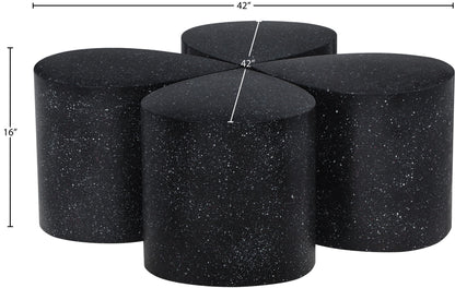 Petal - Coffee Table - Black Terazzo