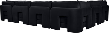 Hammond - Velvet Performance Fabric Upholstered 6 Piece Corner Sectional
