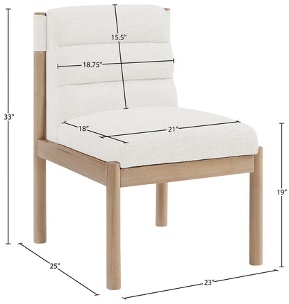 Eloura - Linen Textured Fabric Upholstered Dining Chair (Set of 2)