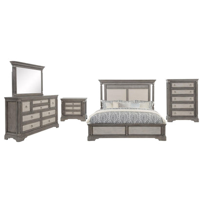 Cresswell 5-piece California King Bedroom Set Taupe