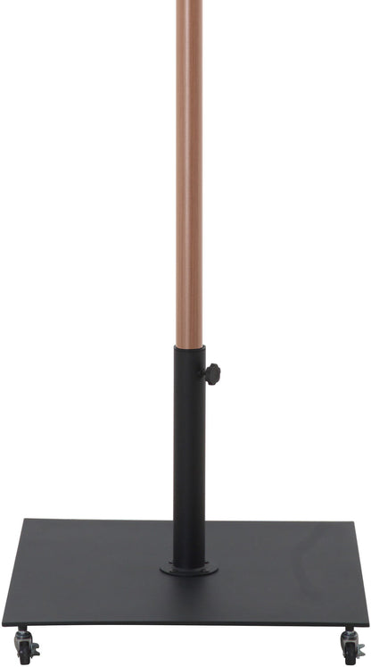 Amalfi - Aluminum Patio Umbrella - Black Base / Light Brown Pole