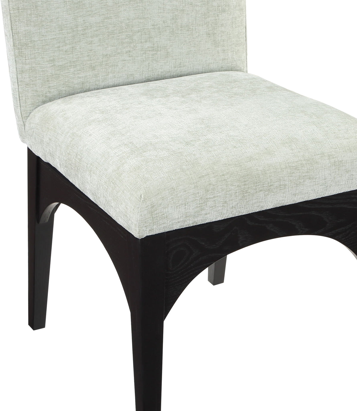 Waldorf - Chenille Dining Side Chair With Black Legs