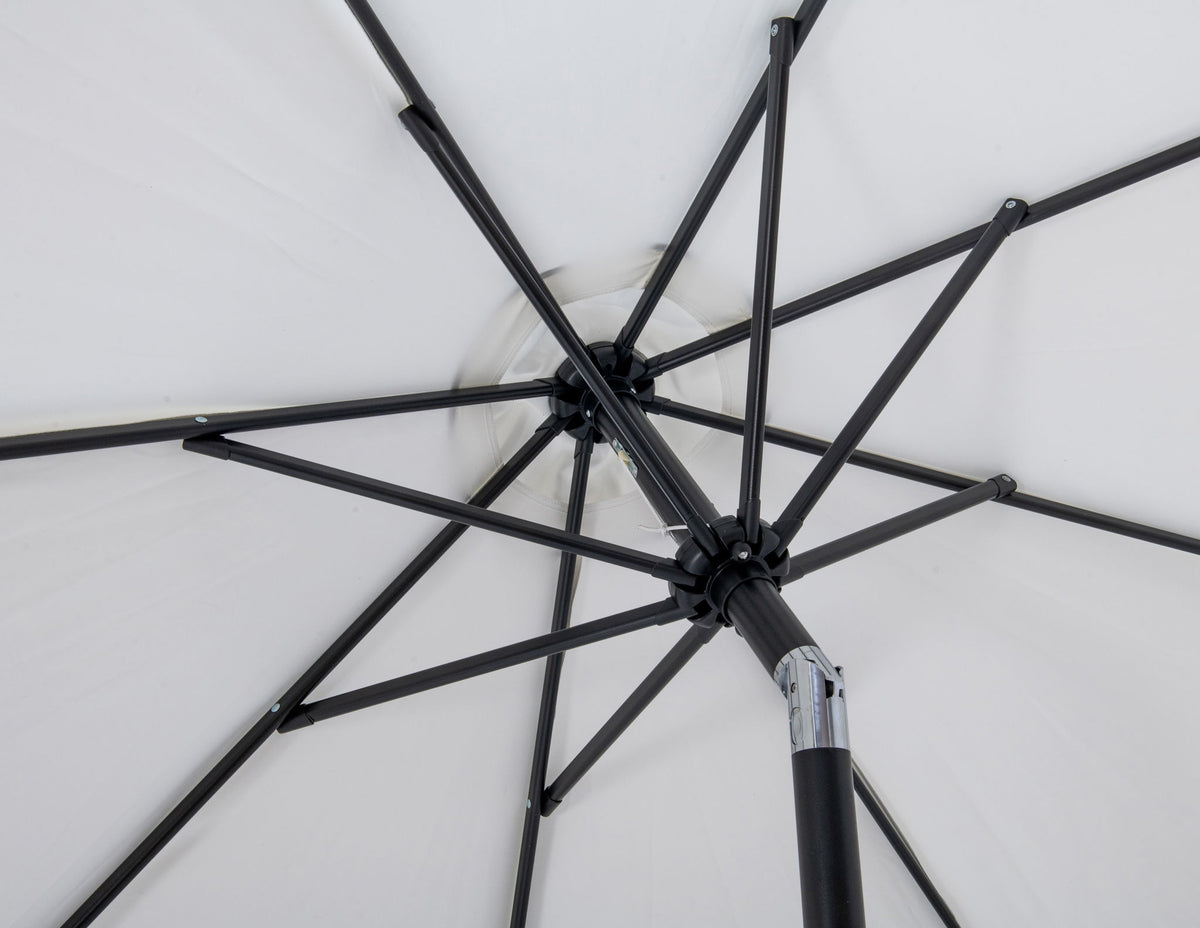 Amalfi - Aluminum Patio Umbrella - Light Brown Base / Black Pole