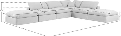 Comfy - 6 Piece Linen Modular Sectional
