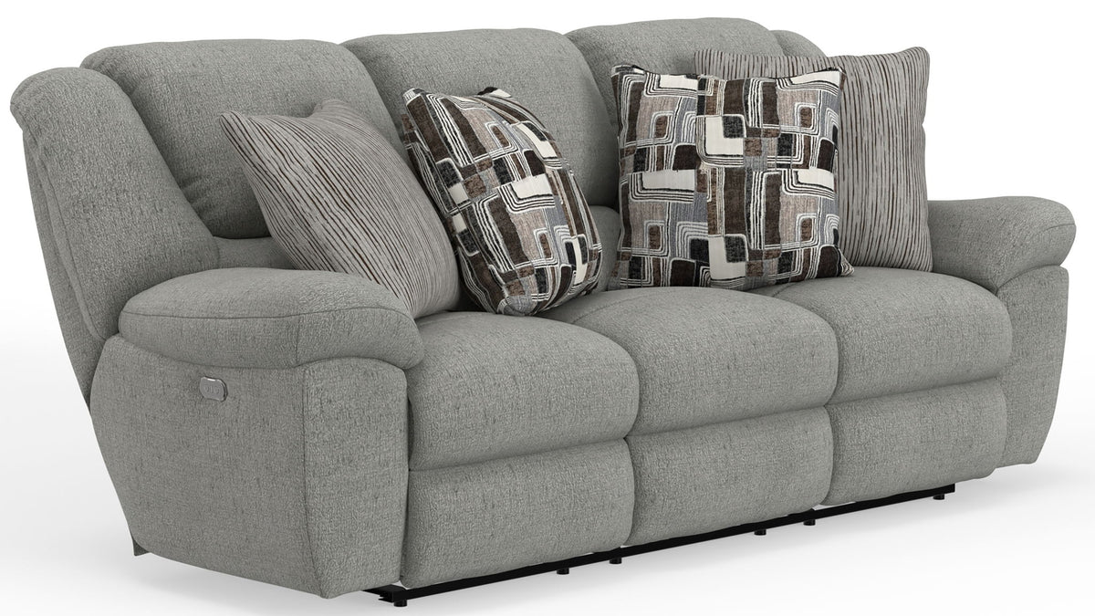 Trifecta - Sofa With 3 Recliners and Drop Down Table