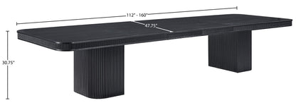 Mohari - Solid Wood And Oak Veneer 112" / 160" Dining Table