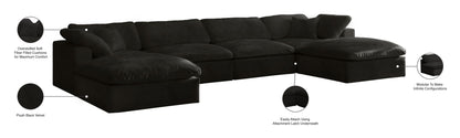 Cozy - 6 Piece Modular Double Chaise Sectional
