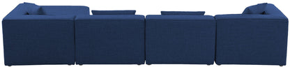 Cube - Linen 5 Piece Modular Sectional With Chaise