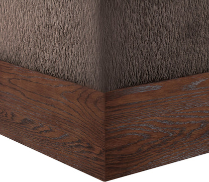 Havre - Ottoman / Stool With Brown Base