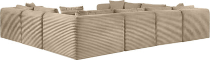 Shaggy - Fabric 8 Piece Modular U-Shaped Sectional