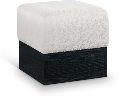 Havre - Ottoman / Stool With Black Base