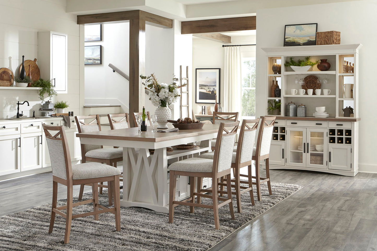 Americana Modern Dining - Bar With Quartz Insert - Cotton