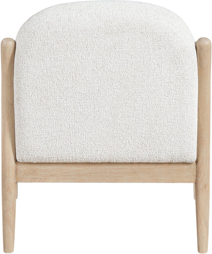 Helmsley - Performance Fabric Upholstered Accent Chair - Cream / Natural