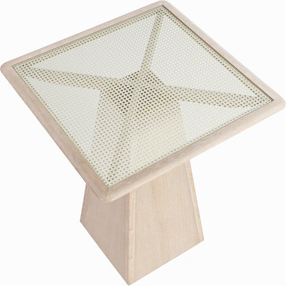 Atrium - Glass Top And Wood Base Dining Table