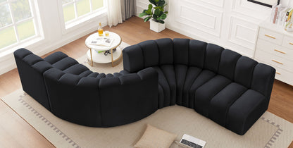 Arc - Velvet 6 Piece Modular Sofa
