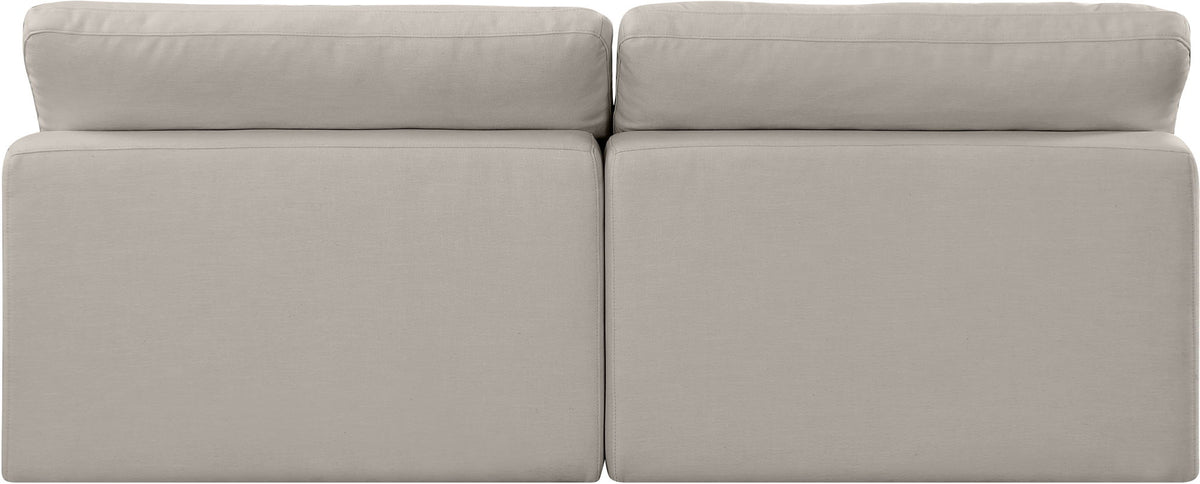Comfy - Linen Modular Armless Sofa 2 Seats