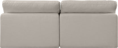 Comfy - Linen Modular Armless Sofa 2 Seats
