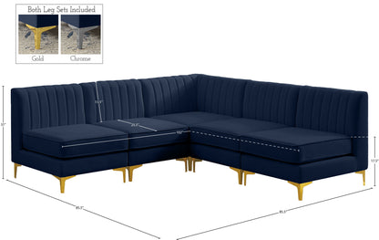 Alina - 5 Piece Armless Sectional