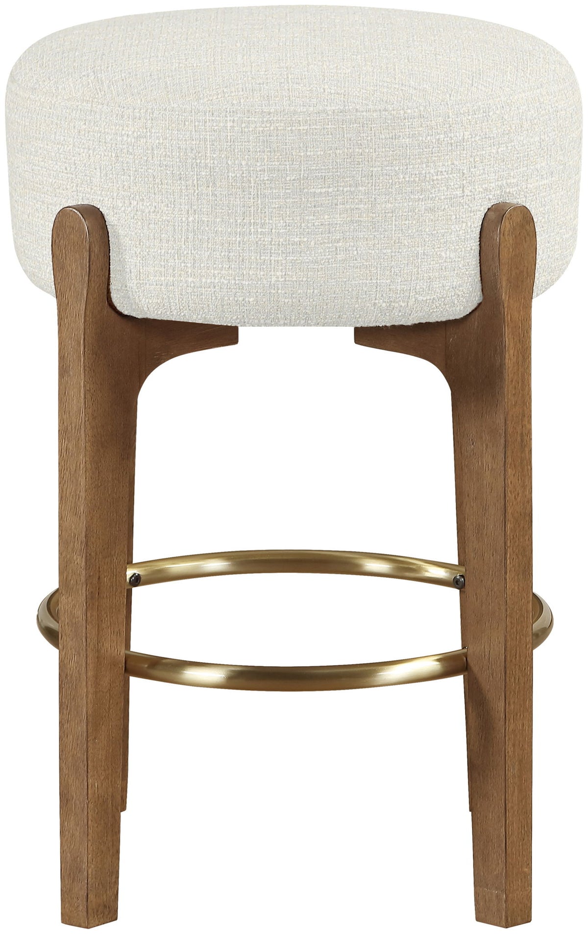 Torino - Backless Counter Stool With Brushed Brown Base (Set of 2)