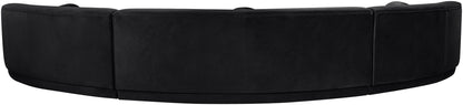 Avra - 177.5" Velvet Performance Fabric Upholstered Sectional