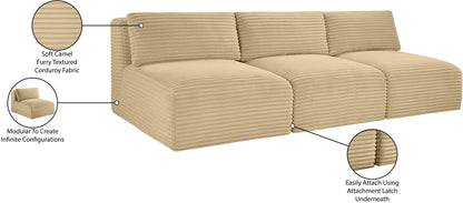 Shaggy - 3 Seat Modular Armless Sofa