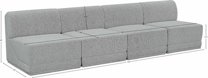 Ollie - 4 Seat Armless Modular Sofa