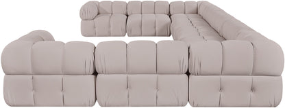 Orin - Velvet Performance Fabric Upholstered 9 Piece Sectional