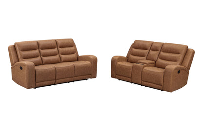 Napa - Manual Triple Recline Sofa - Wrangler Clay