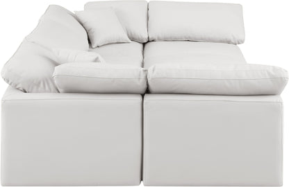 Indulge - Faux Leather 6 Piece Modular Sectional