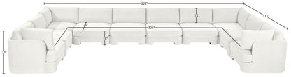 Hammond - Velvet Performance Fabric Upholstered 10 Piece Sectional