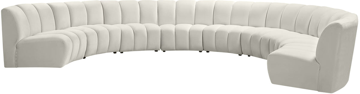 Infinity - 8 Piece Velvet Modular Sectional