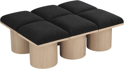 Pavilion - 6 Piece Modular Bench With Natural Base