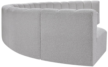 Arc - Boucle Fabric 8 Piece U-Shaped Modular Sofa